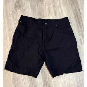 Rugged Exposure Mens Black Nylon Spandex Hiking Outdoor Shorts Size 34